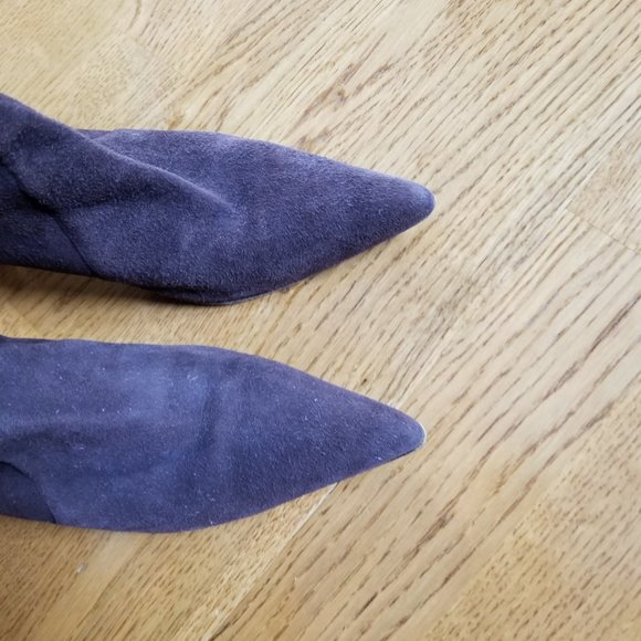 Cole Haan Brown Pull On leather Stretch Heel Boots - Picture 9 of 12